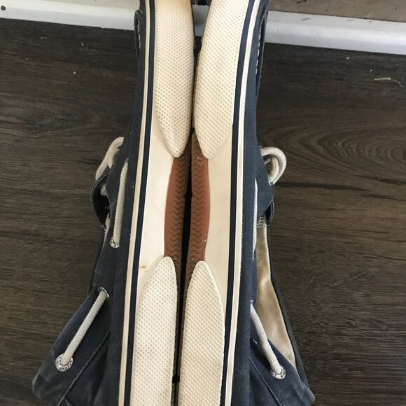 Sperry Top-Sider Men’s 12M Navy Blue Canvas Boat Shoes Casual Nautical Loafers - Picture 6 of 7